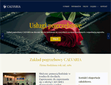 Tablet Screenshot of calvaria.pl